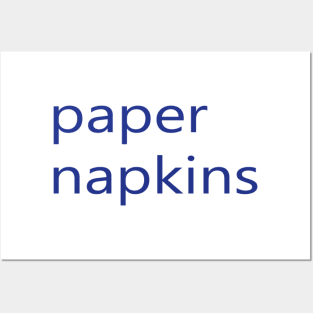 paper napkins Posters and Art